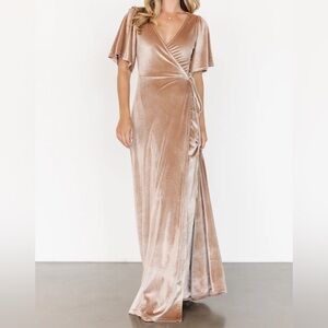 Baltic Born Megan Champagne Wrap Dress
